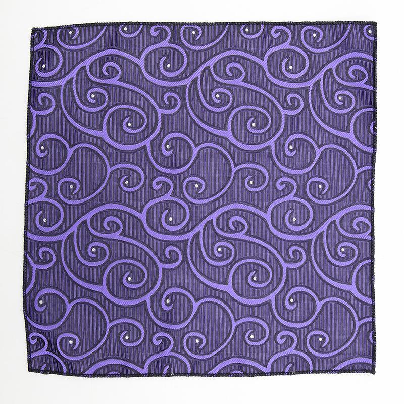 Square Scarf Suit Pocket Towel Wedding Groom Best Man Red Embroidery Business Square Scarf Pocket Towel