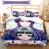 3pcs The Apothecary Diaries Design Cover Set - HD Printed Bedding with 1 Cover and 2 Pillowcases - Perfect for Home and Dorm Decor