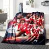 Michael Olise Bayern München Voetballer Flanellen Plaid Deken, Zacht Warm Bankbed Deksel, Voetbalfan Huisdecoratie Cadeau voor Fans