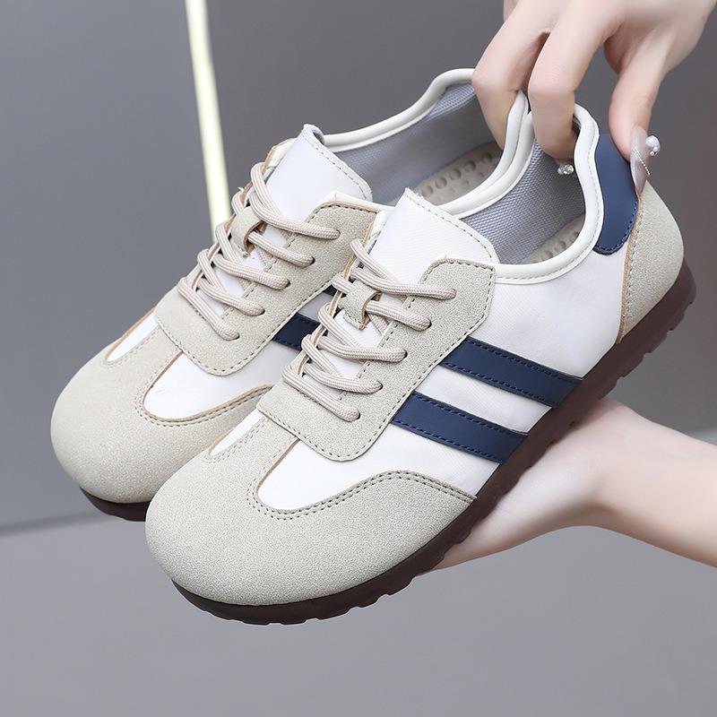 Spring and Autumn New Versatile Women's Shoes Casual Fashion One-pedal Flat Baseplate Shoes Soft Sole Non-slip Women's Single Shoes
