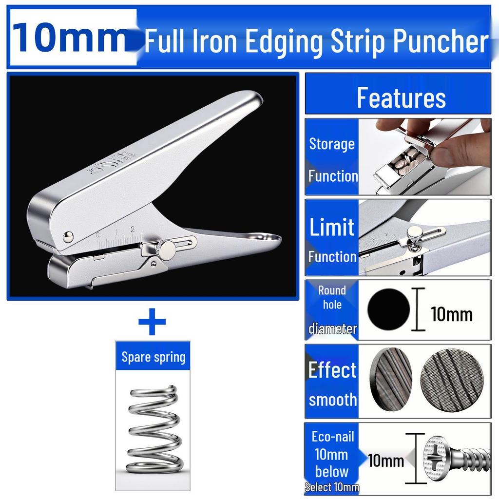 Handheld Eco-board Edge Banding Puncher and Nail Hole Filler with Countersink Drill Bit