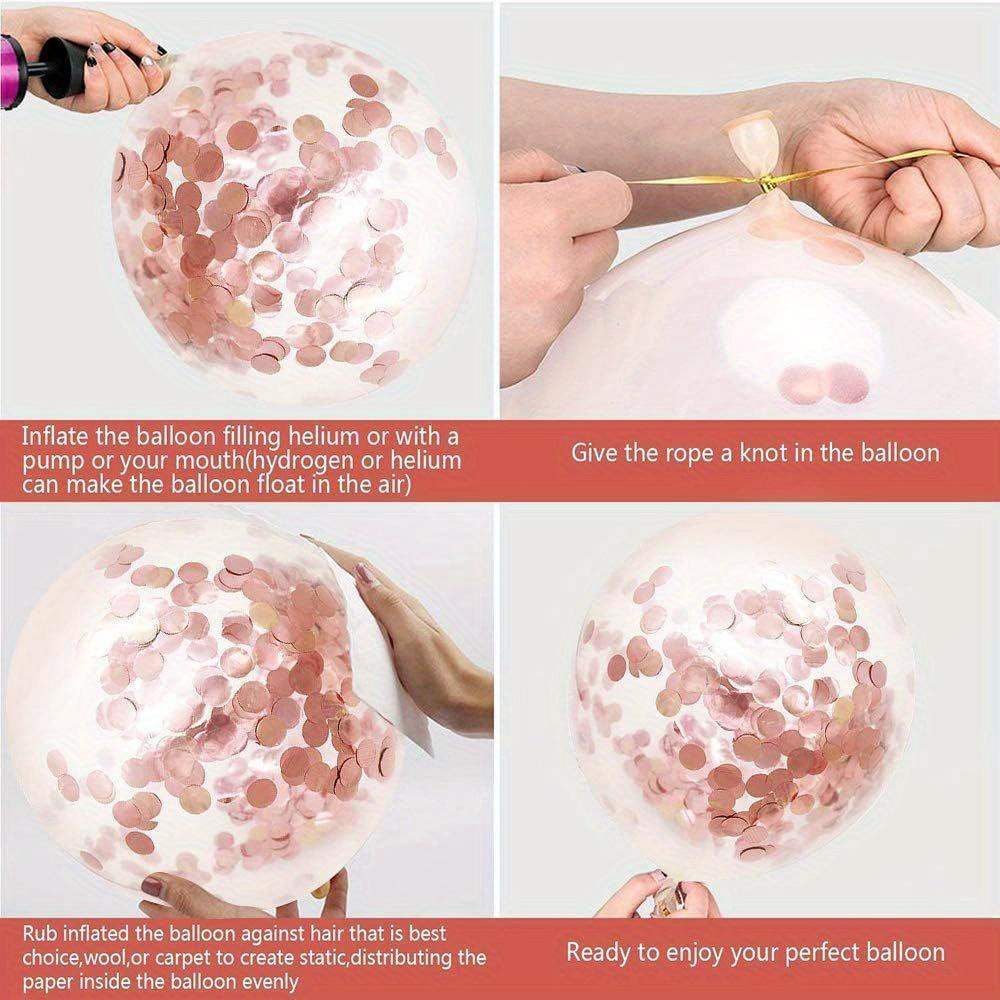 10 goldene Konfetti-Latexballons, 12 Zoll große goldene Ballons mit goldenen Papierpunkten für Abschlussfeiern, Hochzeiten, Geburtstage, Babypartys