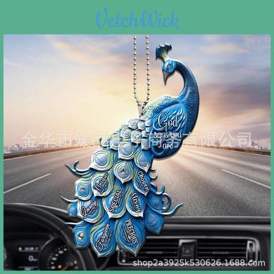 Peacock Animal Series Car Ornament Cross-border New Product Home Decoration For Christmas Tree Acrylic Material