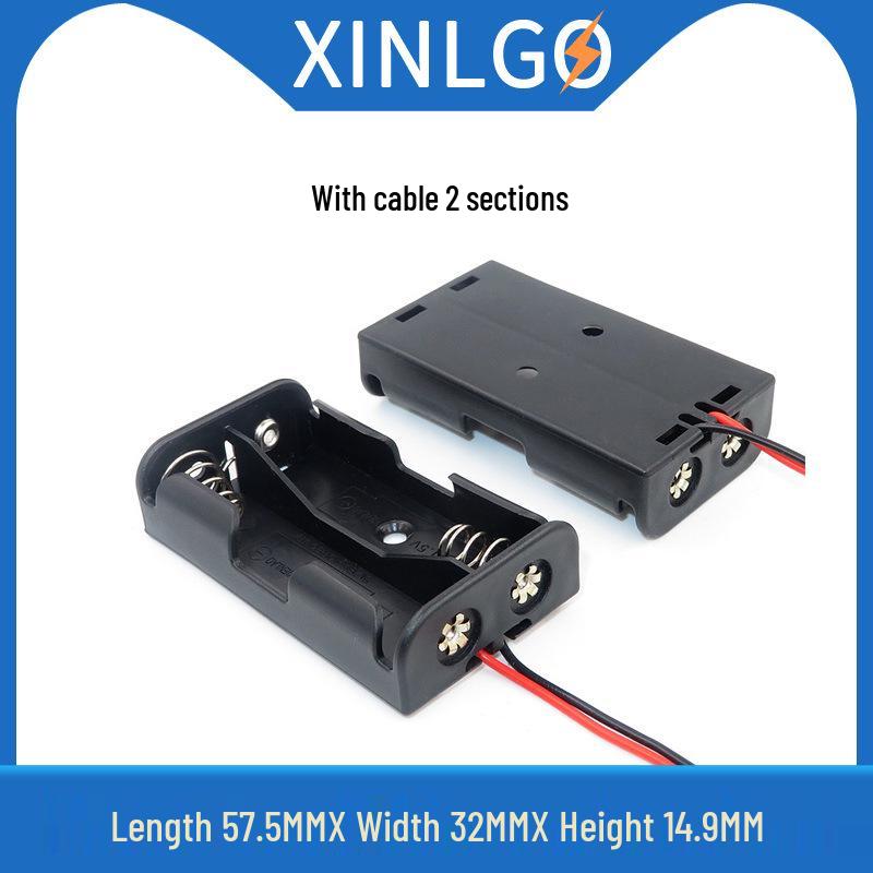 Size 5 Battery Box with Lid and Switch: Holds 1-8 AA 1.5V Cells