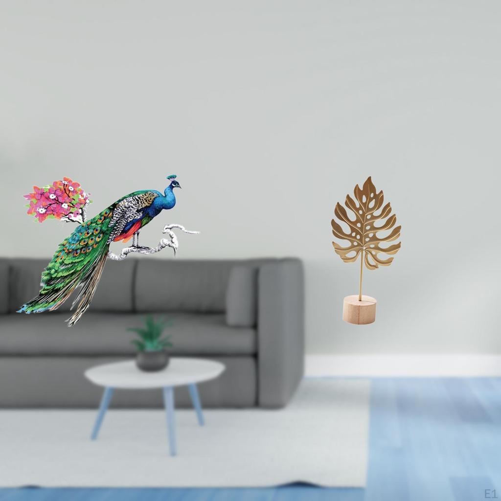 Retro PVC Wall Sticker And Metal Sculpture Figurine Crafts for Living Room Kitchen Sofa TV