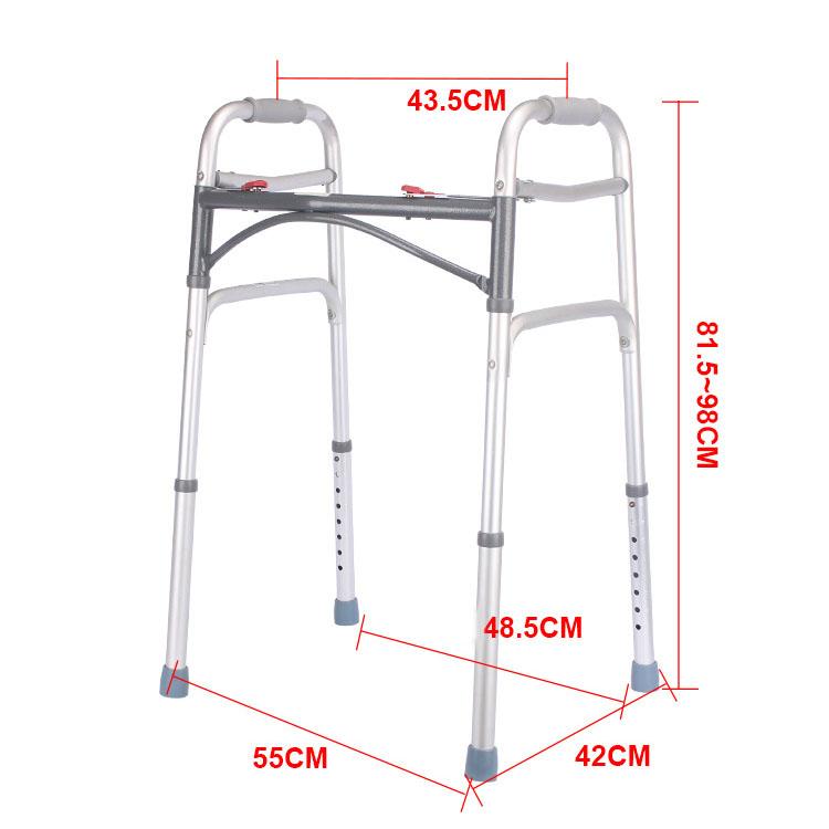Heavy-Duty Folding Walker with Wheels for Seniors, Adults, Medical Walker, Bariatric Walker,Extra Wide Front Wheel Walker