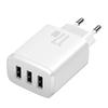 Baseus Compact Quick Charger Network Charger, 3X USB, 17W (White)