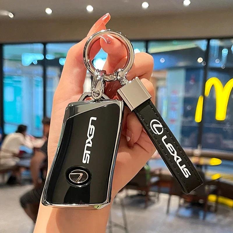 TPU Car Key Case Fashion Protective Keys Cover For Lexus 300h 350 NX RX GS 250 IS250 350 ES300h Long Leather Keychain Accessory