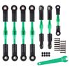 RC Car Aluminum Buckle Arc Chain Upgrade Part for 1/10 Slash 2WD/Stampede 2WD/Rustler 2WD/Bandit 2WD Adjustable Steering Rod