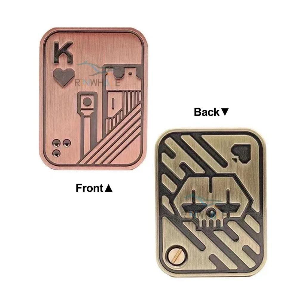 EDC Push Slider Metal Fidget Anti Stress Toys Adults Finger Spinner Poker Relieve Anxiety Toy Portable Pop Magnetic Slider Games