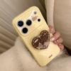 Cute Puppy Heart-Shaped Stand Phone Case for iPhone 16, iPhone 17, and iPhone 17 Pro Max