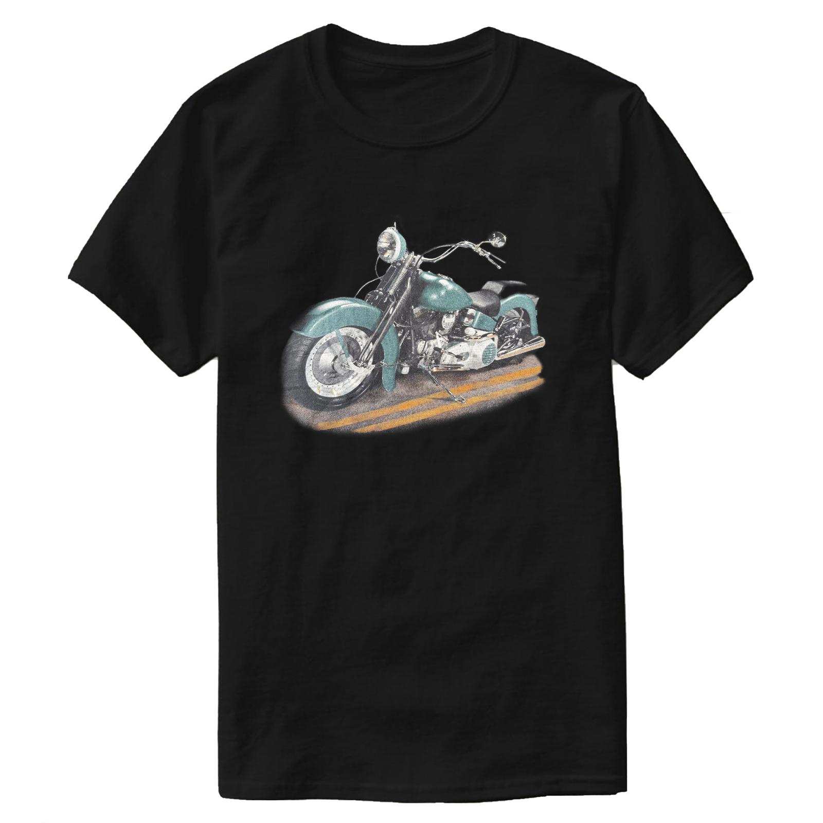 

Vintage 90s American Biker Motorcycle T-Shirt 100% Cotton O-Neck Short Sleeve Summer Casual Mens T-shirt Streetwear - Men s S... S разноцветный