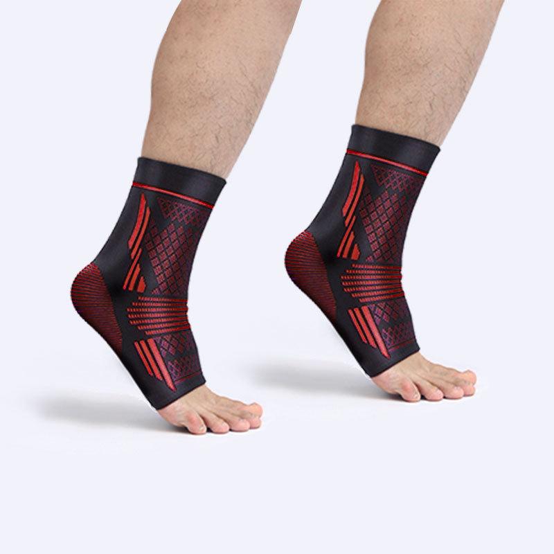 2Pc Sports Ankle Protector Anti-Sprain Ankle Protector Foot Ankle Protector Nylon Knitted High-Elastic Breathable Pressurized