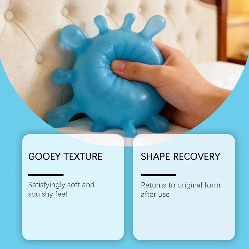 In Stock Splash Shaped Squeeze Ball Cute Mini Slow Rebound Non-Sticky Portable Healing Stress Relief Fidget Toy Gift Adults