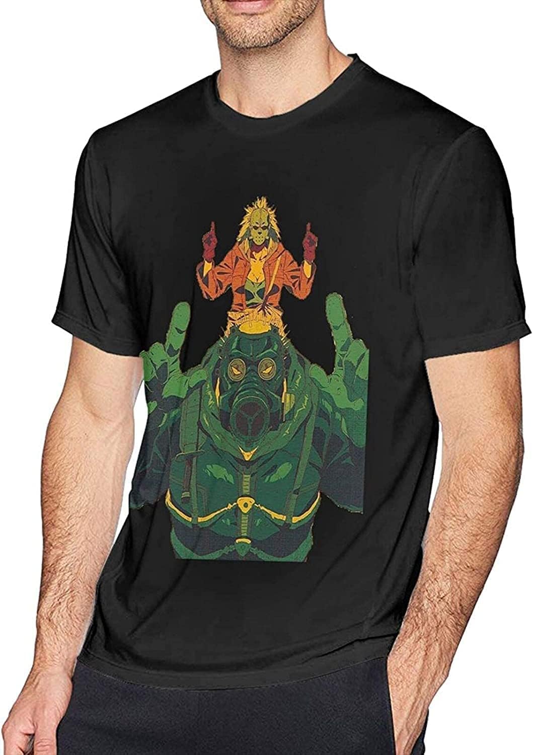 Dorohedoro Retro Fashion Memorial Men s Women s Tee Short Sleeve T Shirt Black XL чёрный