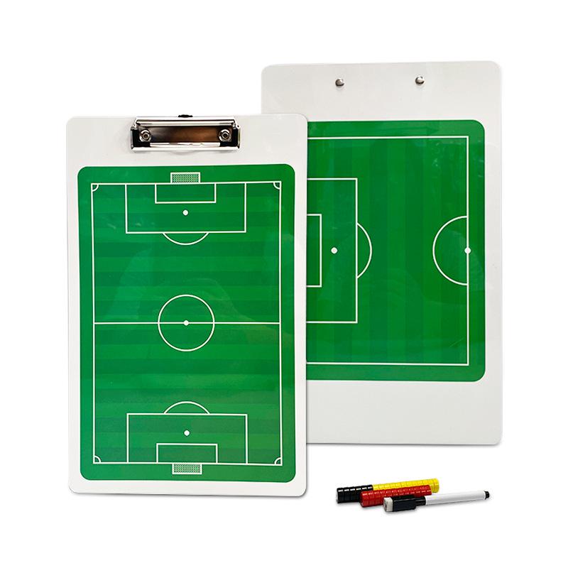 Dual-Sided Magnetic Football Coaching Board - Portable, Writeable, and Erasable Tactics Trainer