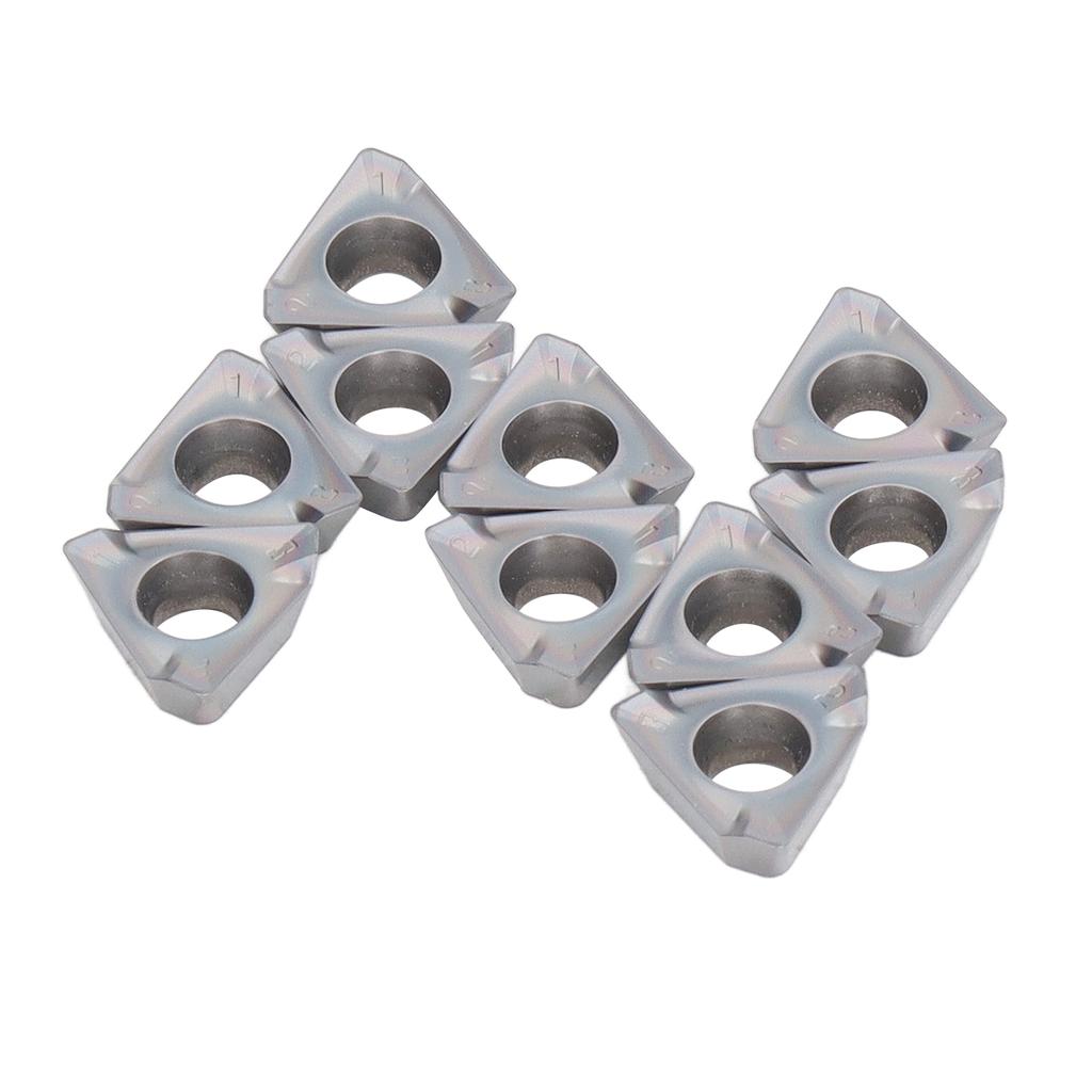 10 buc carbură strunjire inserții acoperite cu freză CNC strung mașină lamă metal frezare scule suport