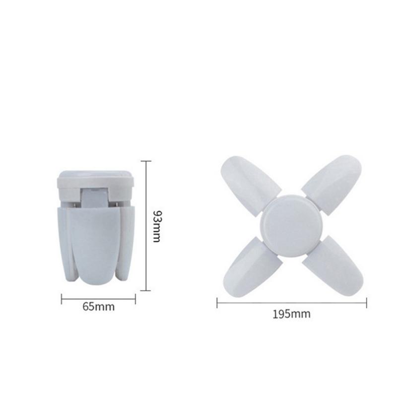 

Foldable Four-leaf Lights LED Light Bulb Deformed 4+1 Light Six-leaf Garage Warehouse Lights Household Lamp Luminous Accessories 1