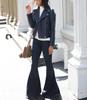 Navy Blue Women Jacket Handmade Leather Stylish Casual Biker Motorcycle Genuine Lambskin