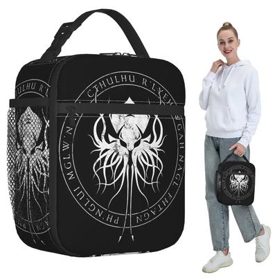 Lovecraft Great Cthulhu Insulated Lunch Bag for Kids School Cooler Thermal Food Box Tote Leakproof Lunch Boxes Container
