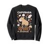 Herbstgemustertes Capybara ist mein Seelentier süßes Capybara Sweatshirt