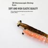 20Pcs Mini Soft Worm Shrimp Fishing Lure 0.4G/40Mm Artificial Baits Bass Silicone Fishing Tackle
