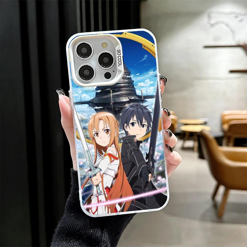 Sword Art Online Anime Shockproof Phone Case for iPhone 17 Air 16 16E 15 Pro Max 14 Plus 13 Mini 12 Back Cover Anti Fall Fundas