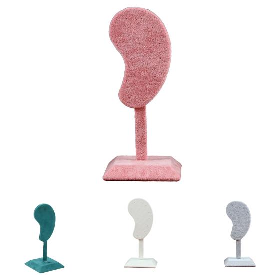 Earring Display Stand Muti-purpose Ear-shaped Easy to Stab Flannel Earring Holder Organizer for Earring