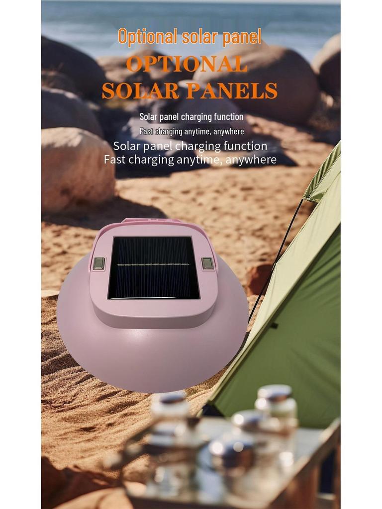 Rechargeable LED Solar Camping Lantern - Super Bright, Rainproof & Long Battery Life for Outdoor Tent and Stall Lighting