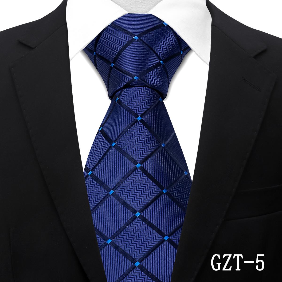 Men s Classic Plaid Solid Color Business Tie - Casual & Professional Shirt Accessory