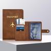 Custodia per passaporto impermeabile, custodia da viaggio in pelle PU, portafoglio per carte di credito, grazioso libretto per passaporto per donne/uomini
