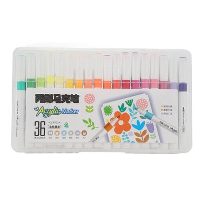 36 Farben Dual Brush Marker Stifte Studenten Tragbare Aquarellmarker zum Malen Zeichnen Ausmalen