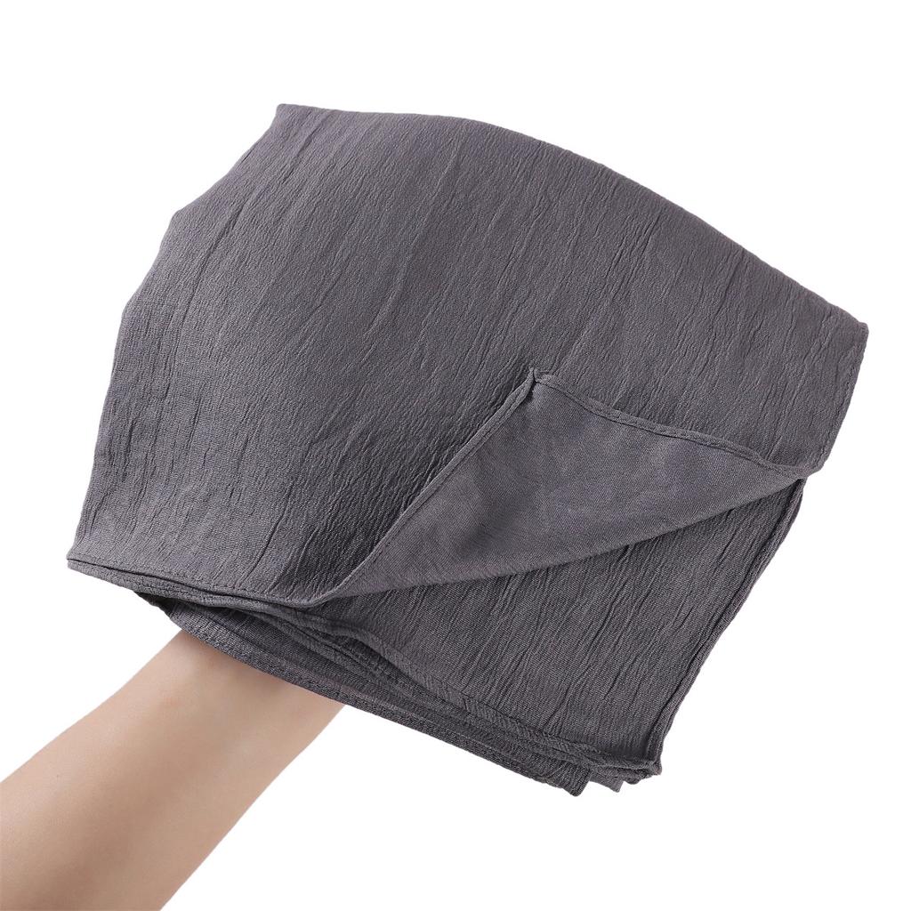 Soft Wrinkled Long Scarf For Women Summer New Solid Color Sunscreen Crumpled Scarves Shawl Foulard Viscose Female Wrap Shawls