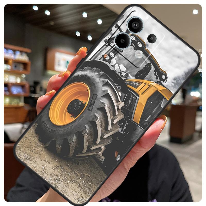 Farm Vehicle Tractor Case For Xiaomi Redmi Note 14 10 11 12 13 Pro 11S 12S Cover For Redmi 15 C 14C 10C 12C 13C
