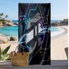 Asciugamano da Spiaggia Stampato Juventus FC Asciugamano Morbido ad Asciugatura Rapida Coperta da Spiaggia Rettangolare Grande Portatile per Viaggi Piscina