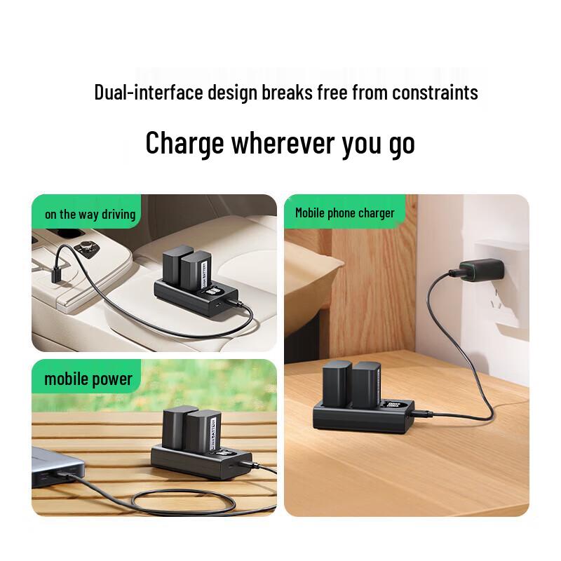 UGREEN NP-FW50 Camera Battery Charger for Sony CN plug (adapter included)