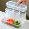 Food Storage Box Refrigerator Storage Box Frozen Meat Food Tableware Household Plastic Rectangular Refrigerator Storage Box