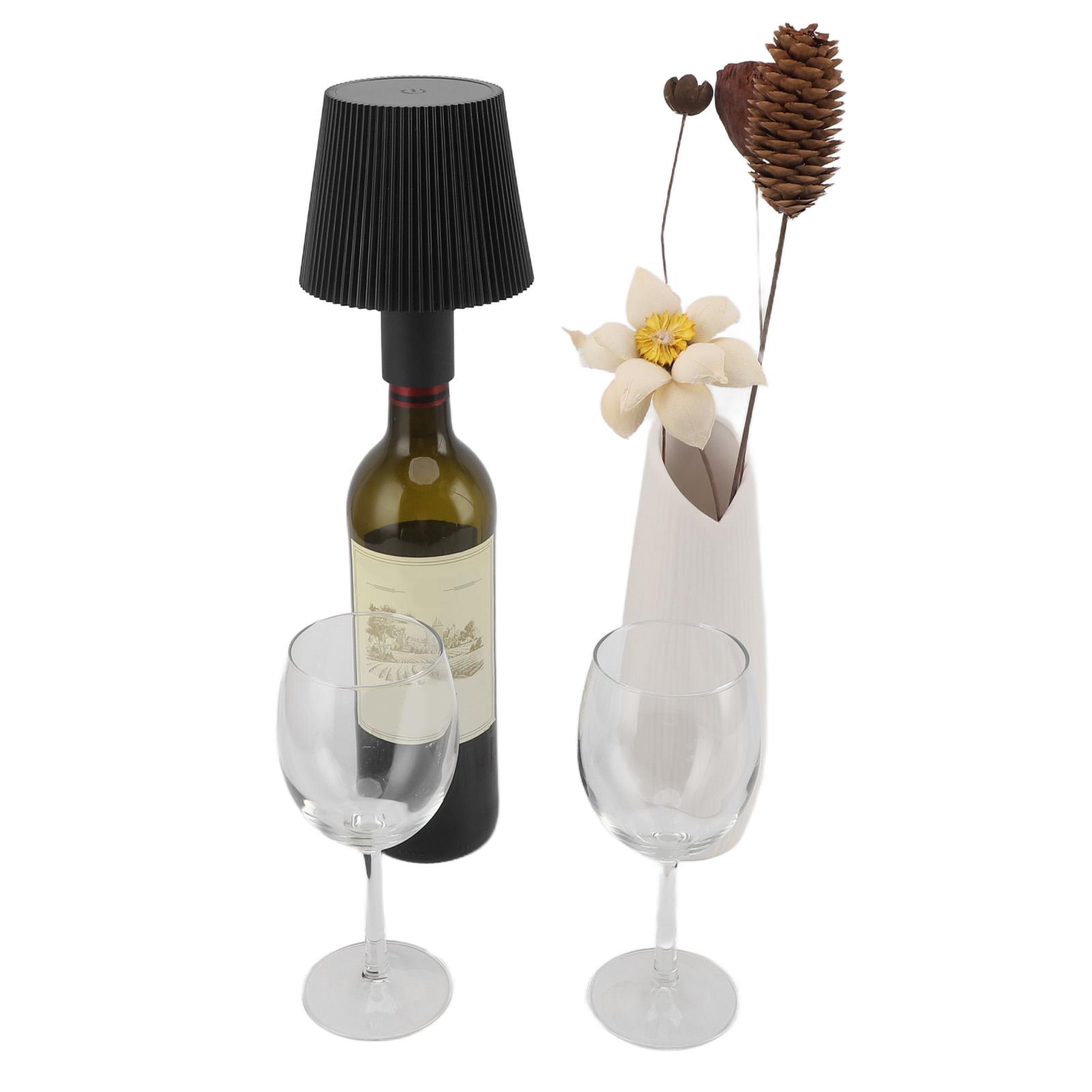 

Bottle Lamp 3 Color Dimming 4000mah Rechargble Cordless IP54 Waterproof Portable Table Lamp for Outdoor Restaurant Bedroom