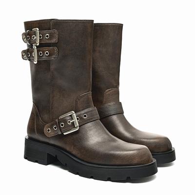 Women Ankle Boots Autumn 2025 Casual Female Booties Punk Gothic Shoes Platform Short Leather Ladies Combat Boots