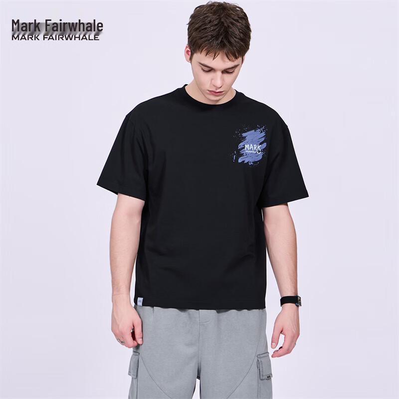 Mark Fairwhale Men s Graffiti Embroidered Crew Neck T-Shirt L