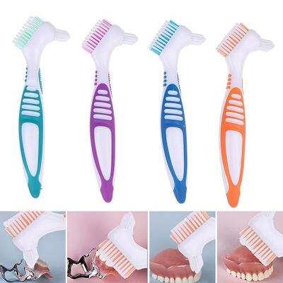 Estuche para Dentaduras Postizas con Cepillo de Dientes Portátil Caja de Baño para Dentaduras Postizas con Cesta Coladora Retenedor para Ortodoncia Invisible Protector Bucal Contenedor para Alineadores Dentales