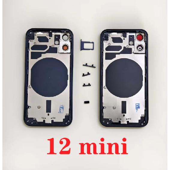 Rear Shell OEM For iPhone 13 Pro Max 12 Mini 11 SE3 14 Pro max Back Housing With Free Gifts,Back Shell Frame+Back Cover+Side Key