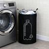 Bottle Storage Bag 82L Recycling Bin With Aluminum Handle Laundry Basket Foldable Trash Can For Bathroom Dorm Kitchen Home