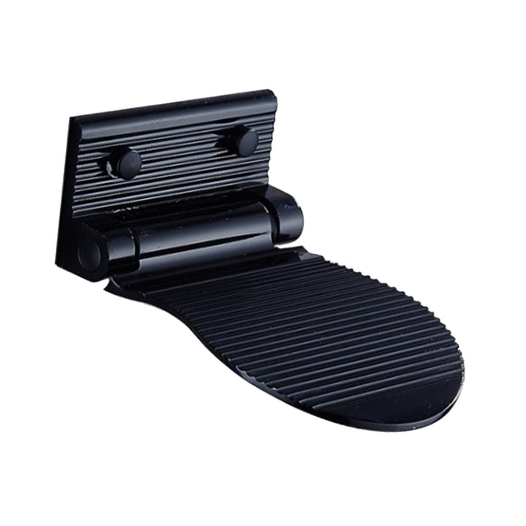 2Pcs Foldable Non-Slip Shower Foot Footrest Support For Bathroom, Made Of Aluminum Alloy