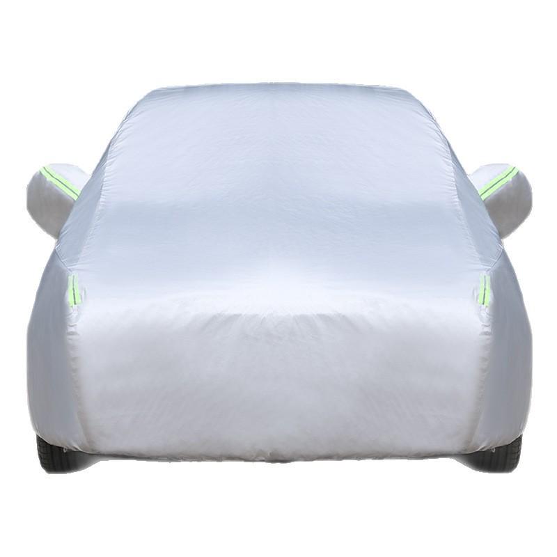 210D Oxford Fabric Car Cover: Waterproof, UV-Resistant, Full Protection Against Rain, Snow, Dust, and Scratches for All Seasons.