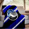 Coperta da Calcio Atalanta Leggera Ideale per il Letto Perfetta per Viaggi, Campeggio, Soggiorni, Uffici, Divani, Regalo di Natale per tifosi