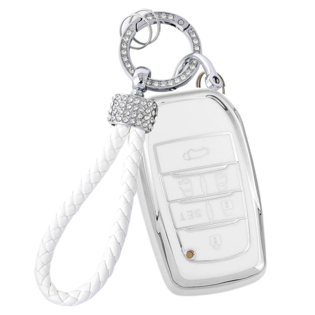 

ZANEKO Чехол для ключа Alphard Совместимый Toyota Alphard 30 Серия Поздний Ранний Период Чехол для ключа Suitable Toyota A6 белый