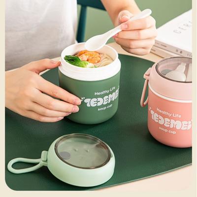 510ml Tragbare Lunchbox Mikrowelle Suppen Brei Behälter Auslaufsicher Hafer Joghurt Becher Für Schulanfang Küchenzubehör