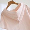 2026 New Spring/Summer Couple Short Sleeve Bathrobe 100% Cotton Women's Water Absorbing Quick Drying Sleeper Robe