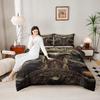 Viking Warrior Horned Shield Duvet Cover Set 3 Piece with Pillowcases for Boys Bedroom Decor